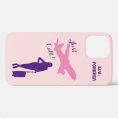 Roze liefde Case-Mate iPhone case (Achterkant (horizontaal))