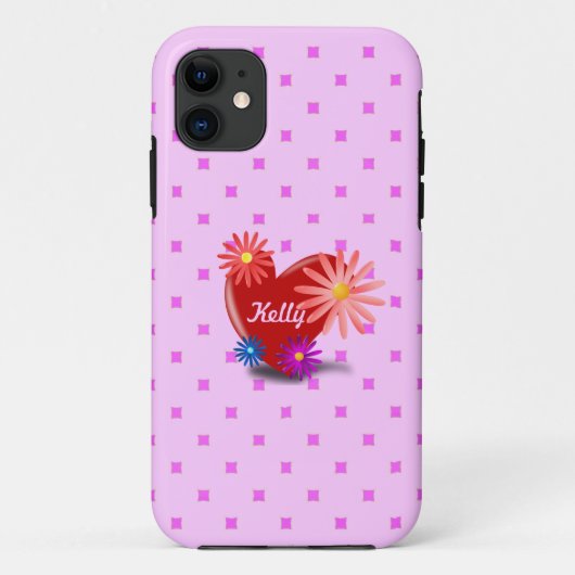 Roze liefde Case-Mate iPhone case (Achterkant)