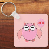 Roze liefde die je aanpast sleutelhanger (Voorkant)
