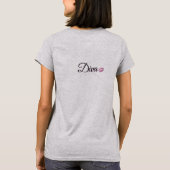 Roze Liefde Diva T-shirt (Achterkant)