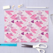 Roze Liefde Doodle Schetspatroon Valentijnsdag Tissuepapier (Craft)