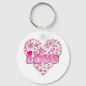 Roze liefde en dagen sleutelhanger (Voorkant)