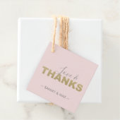 Roze liefde en dank je wel favorietlabels bedankjes labels (In situ)