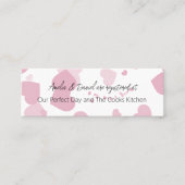 Roze Liefde Hart Bruids Registry Insert Klantenkaartje (Voorkant)