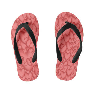 Roze liefde hart decoratief kinder teenslippers