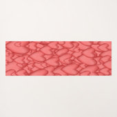 Roze liefde hart decoratief yogamat (Achterkant (horizontaal))