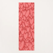 Roze liefde hart decoratief yogamat (Voorkant)