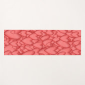 Roze liefde hart decoratief yogamat (Voorkant (horizontaal))