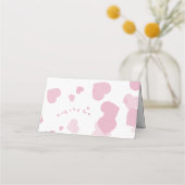 Roze Liefde hart Plaatskaartje (Achterkant)