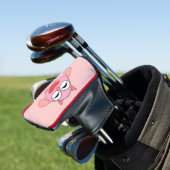 Roze Liefde Hart Uil Golf Putter Hoesje Golfheadcover (Insitu)