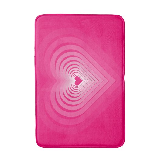 Roze liefde harten Bath Mat (Voorkant Verticaal)