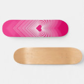 Roze liefde - Harten Persoonlijk Skateboard (Horizontaal)