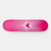 Roze liefde - Harten Persoonlijk Skateboard (Horizontaal)