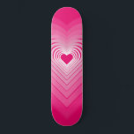 Roze liefde - Harten Persoonlijk Skateboard<br><div class="desc">Roze liefde - Kies je favoriete kleuren</div>