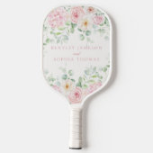 Roze Liefde In Bloei Bloemen Hydrangea Huwelijksgu Pickleball Paddle (Achterkant)