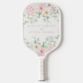 Roze Liefde In Bloei Bloemen Hydrangea Huwelijksgu Pickleball Paddle (Voorkant)
