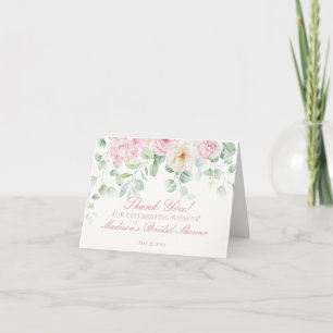 Roze Liefde in Bloei Bloemige Hydrangea Dankkaart Bedankkaart