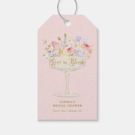 Roze Liefde in Bloom Vrijgezellenfeest Dank U Cadeaulabel