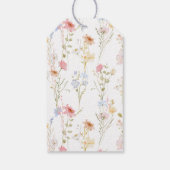 Roze Liefde in Bloom Vrijgezellenfeest Dank U Cadeaulabel (Achterkant)