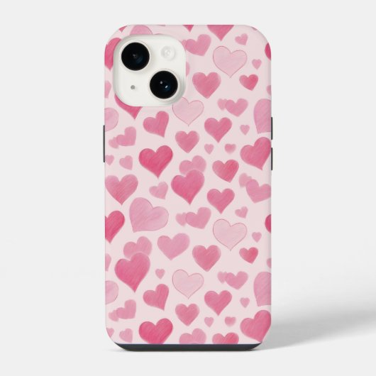 Roze liefde iPhone hoesje (Achterkant)