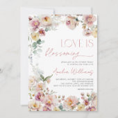  Roze Liefde is Bloeiend Vrijgezellenfeest Kaart (Voorkant)