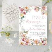 Roze Liefde is Bloeiend Vrijgezellenfeest Kaart