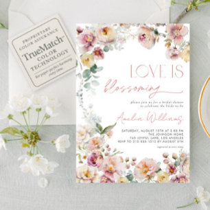  Roze Liefde is Bloeiend Vrijgezellenfeest Kaart