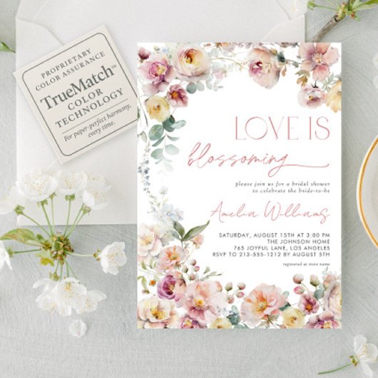  Roze Liefde is Bloeiend Vrijgezellenfeest Kaart