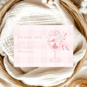 Roze liefde is het brouwen van espresso Vrijgezell Bedankkaart