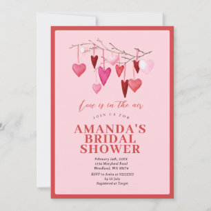 Roze Liefde is in de lucht Valentijn Bruiloft Fees Kaart