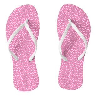 Roze liefde - Kies uw kleuren - hart Teenslippers