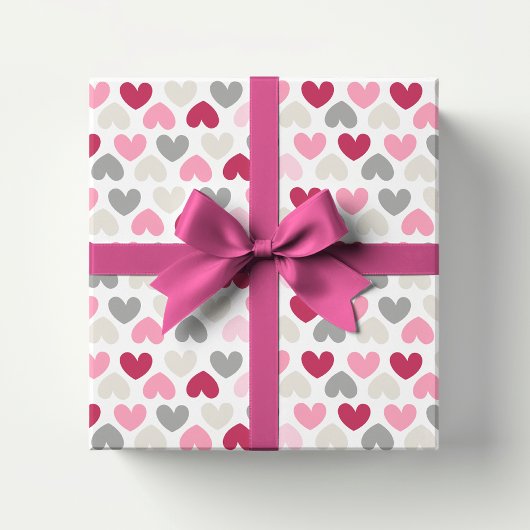 Roze liefde kunst Romantic modern meisje Cadeaupapier