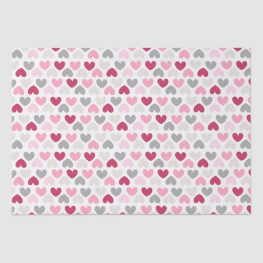 Roze liefde kunst Romantic modern meisje Tissuepapier (Voorkant)