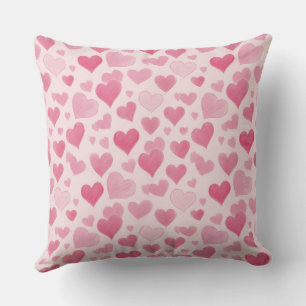Roze liefde kussen