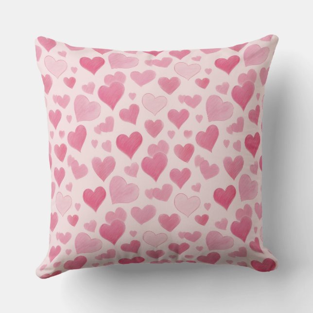 Roze liefde kussen (Achterkant)