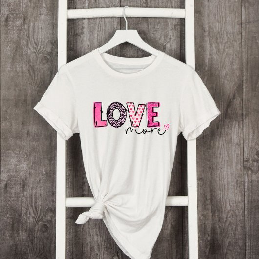 Roze liefde Meer Valentijnsdag T-shirt