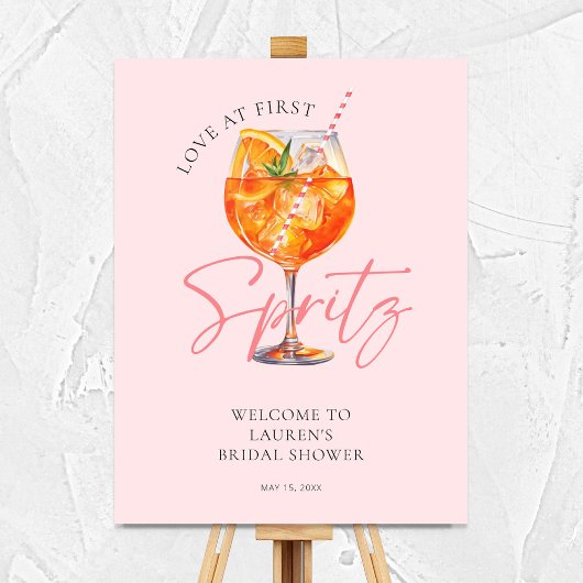 Roze Liefde Op Eerste Spritz Vrijgezellenfeest Wel Poster