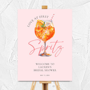 Roze Liefde Op Eerste Spritz Vrijgezellenfeest Wel Poster