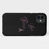 Roze liefde-Parijs-Eiffel-Tower-uniek Case-Mate iPhone Case (Achterkant (horizontaal))