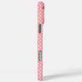 Roze liefde patroon met lippen en bloemen. Case-Mate iPhone case (Achterkant / Rechts)