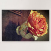 Roze Liefde Roos Ontspannende Zelfzorg Jigsaw Puzz Legpuzzel (Horizontaal)