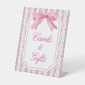 Roze Liefde Shack  Fancy Kaarten en geschenken Tek Reclamebord Met Voetstuk (Voorkant)