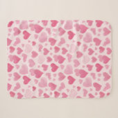 Roze liefde sherpa deken (Voorkant (horizontaal))