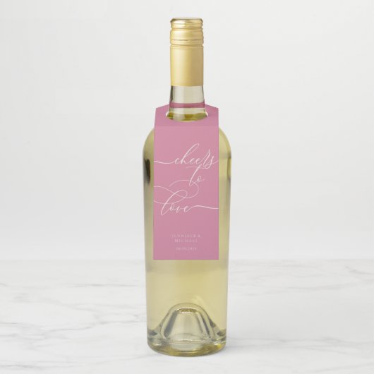 Roze Liefde Signature Feestviering Flessenhanger (Op fles)