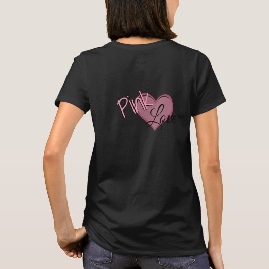 Roze liefde t-shirt (Achterkant)