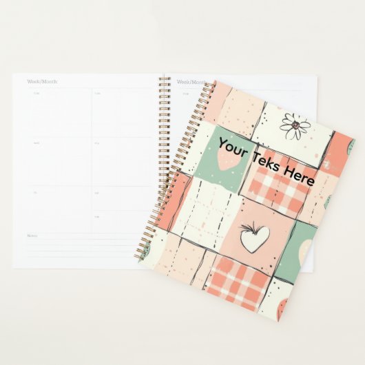 Roze Liefde Vlinder Aardbei Schattig Chic Planner (Display)