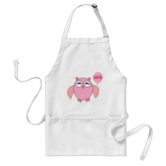 Roze liefde voor koken Schort (Voorkant)