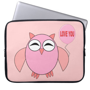 Roze liefde voor uw laptop sleeve