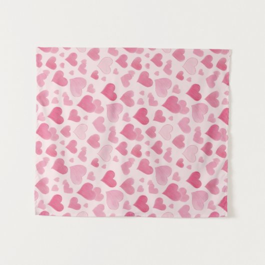 Roze liefde wandkleed (Voorkant (horizontaal))