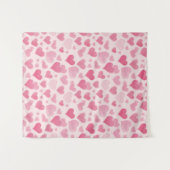 Roze liefde wandkleed (Voorkant (horizontaal))